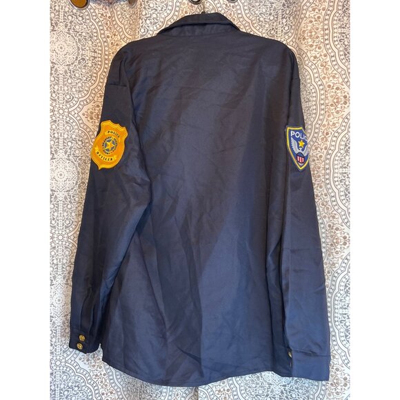 Mens Police Officer Uniform Costume Set Navy Blue Size M By Spooktacular Creatio - Picture 4 of 7